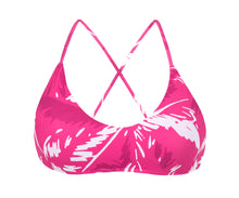 Load image into Gallery viewer, Product Front: Rio De Sol Haut Top Pink-Palms Bralette