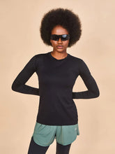 Load image into Gallery viewer, Gallery: Uv Line T-Shirt Longsleeve Fem Skin Infratherm Preto Upf50+