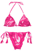Load image into Gallery viewer, Product Front: Rio De Sol Ensemble Set Pink-Palms Frufru