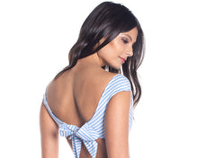 Load image into Gallery viewer, Model Back: Saha Haut Top Aurora Floral Sweetness