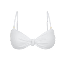 Load image into Gallery viewer, Product Front: Rio De Sol Haut Top Memphis-White Bandeau-Joy