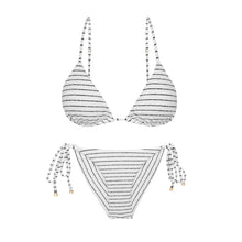 Load image into Gallery viewer, Product Front: Rio De Sol Ensemble Set Linea-White Lia Cheeky-Tie