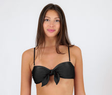 Load image into Gallery viewer, Gallery: Rio De Sol Haut Top Shimmer-Black Bandeau-No