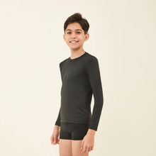Load image into Gallery viewer, Image 02: Uv Line T-Shirt Longsleeve Uvpro Kids Black Upf50+