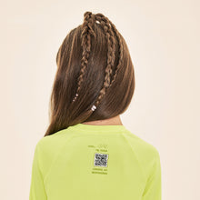 Load image into Gallery viewer, Image 04: Uv Line T-Shirt Acqua Qr Code Amarelo Fluor Upf50+