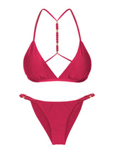 Load image into Gallery viewer, Product Front: Rio De Sol Ensemble Set Shimmer-Desejo Tri-Fixo-Noa Cheeky-Noa