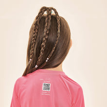 Load image into Gallery viewer, Image 04: Uv Line T-Shirt Acqua Qr Code Chiclete Fluor Upf50+