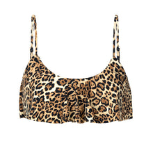 Load image into Gallery viewer, Product Front: Rio De Sol Haut Top Leopardo Babado