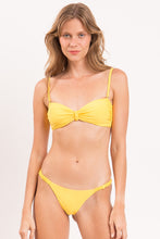 Load image into Gallery viewer, Gallery: Rio De Sol Ensemble Set Amarelo Bandeau-Crispy Cheeky-Crispy