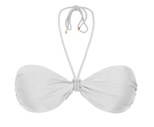 Load image into Gallery viewer, Product Front: Rio De Sol Haut Top Shimmer-White Twist