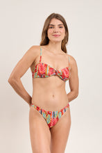 Load image into Gallery viewer, Model Front: Rio De Sol Haut Top Sea-Bloom Bandeau-Joy