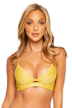 Load image into Gallery viewer, Model Front: Luli Fama Haut Top Cut Out Luli Diva Sunset Gold