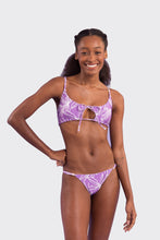 Load image into Gallery viewer, Model Front: Rio De Sol Bas Bottom Trail-Purple Ipanema