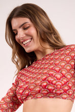 Load image into Gallery viewer, Image 07: Rio De Sol Haut De Plage Floral-Scales Top Harper