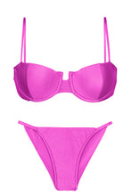 Load image into Gallery viewer, Product Front: Rio De Sol Ensemble Set Eden-Pink Balconet Cheeky-Fixa