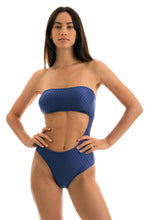 Load image into Gallery viewer, Model Front: Rio De Sol Une Pièce Body Kiwanda Denim Rio