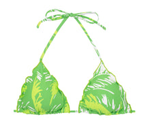 Load image into Gallery viewer, Product Front: Rio De Sol Haut Top Green-Palms Frufru