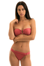 Load image into Gallery viewer, Model Front: Rio De Sol Bas Bottom Kiwanda Madras Bandeau