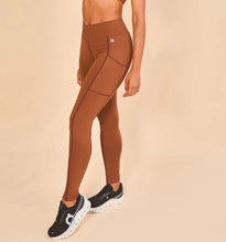 Load image into Gallery viewer, Gallery: Uv Line Fitness Bas Legging Fit Aspen Brown Upf50+