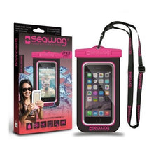 Load image into Gallery viewer, Model Back: Seawag Sac De Plage Seawag Black & Pink Waterproof Case 5.7