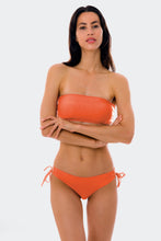 Load image into Gallery viewer, Model Front: Rio De Sol Haut Top Light-Peach Bandeau-Reto