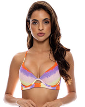 Load image into Gallery viewer, Image 02: Luli Fama Haut Top Underwire Miami Sunsets