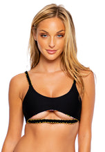 Load image into Gallery viewer, Image 07: Luli Fama Haut Top Wavy Forever Yours Black