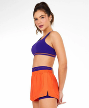 Load image into Gallery viewer, Image 02: Alto Giro Fitness Haut Top Blackout Ii Recorte Costas Fusionado Roxo Eletric