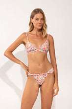 Load image into Gallery viewer, Model Front: Rio De Sol Haut Top Ditsy-Sky Tri-Fixo