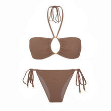 Load image into Gallery viewer, Product Front: Rio De Sol Ensemble Set Sand-Capset Tribu-Flow Lia Cheeky-Tiepuccino Tayra Lacinho