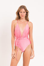 Load image into Gallery viewer, Model Front: Rio De Sol Une Pièce Shimmer-Confetti New Vegas