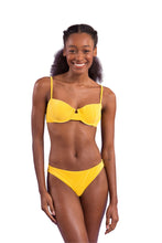 Load image into Gallery viewer, Model Front: Rio De Sol Ensemble Set Malibu-Yellow Balconet Essential-Comfy