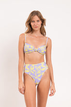 Load image into Gallery viewer, Model Front: Rio De Sol Ensemble Set Glow Bandeau-Joy Hotpants