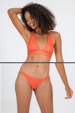 Load image into Gallery viewer, Model Front: Rio De Sol Ensemble Set Light-Peach Halter-Cos Leblon-Fio