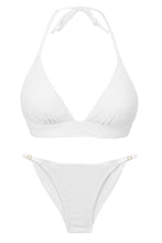 Load image into Gallery viewer, Product Front: Rio De Sol Ensemble Set Bora-White Tri-Cos Cheeky-Fixa