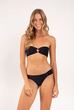 Load image into Gallery viewer, Model Front: Rio De Sol Haut Top Malibu-Black Mavi