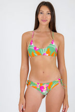 Load image into Gallery viewer, Model Front: Rio De Sol Bas Bottom Green-Bloom Madrid