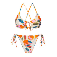 Load image into Gallery viewer, Product Front: Rio De Sol Ensemble Set Picnic Tank-Tie Lacinho