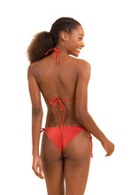 Load image into Gallery viewer, Model Back: Rio De Sol Ensemble Set Malibu-Chili Tri-Inv Cheeky-Tie