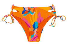 Load image into Gallery viewer, Model Front: Rio De Sol Bas Bottom Orange-Bloom Madrid