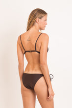Load image into Gallery viewer, Model Back: Rio De Sol Ensemble Set Shimmer-Coffee Tri-Fixo Ibiza-Comfy