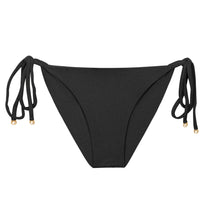 Load image into Gallery viewer, Product Front: Rio De Sol Bas Bottom Malibu-Black Cheeky-Tie