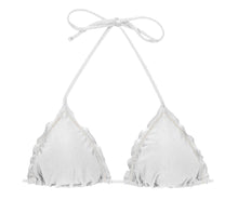 Load image into Gallery viewer, Product Front: Rio De Sol Haut Top Shimmer-White Frufru