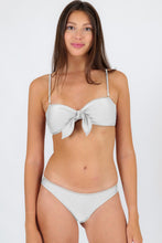 Load image into Gallery viewer, Gallery: Rio De Sol Ensemble Set Shimmer-White Bandeau-Knot Essential