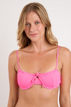 Load image into Gallery viewer, Gallery: Rio De Sol Haut Top Mtx-Ultrapink Balconet-Tie