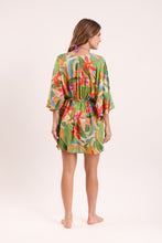Load image into Gallery viewer, Model Back: Rio De Sol Robe De Plage Tropical Kaftan Bel