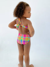 Load image into Gallery viewer, Model Back: Rio De Sol Une Pièce Fille Tulip-Garden Santorini-Kids