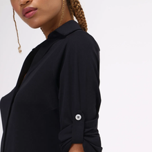 Load image into Gallery viewer, Image 04: Uv Line Chemise Shirtdress Copenhagen Fem Black Upf50+