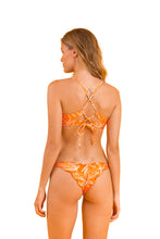 Load image into Gallery viewer, Model Back: Rio De Sol Ensemble Set Trail-Orange Tank-Tie Ipanema