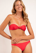 Load image into Gallery viewer, Image 05: Rio De Sol Ensemble Set Microfibra-Chic-Red Bandeau-Joy Leblon